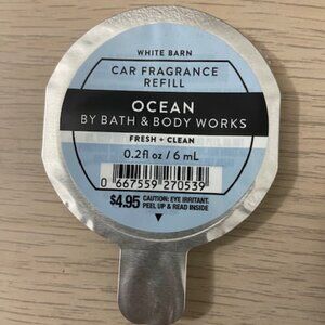 NEW x5 BATH BODY WORKS Ocean SCENT FRAGRANCE REFILL CAR AIR FRESHENER LOT